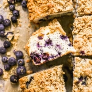 Blueberry coffee cake
