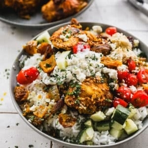 Chicken shawarma bowl