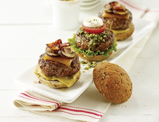 Mini beef burgers