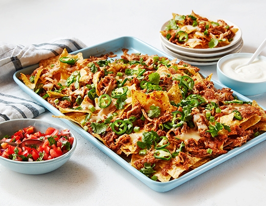 Turkey tinga nachos