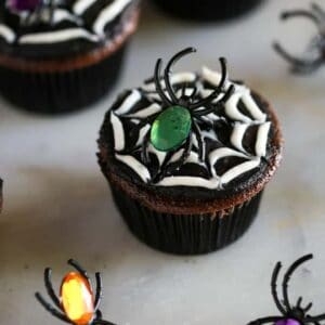 Spider halloween cupcakes