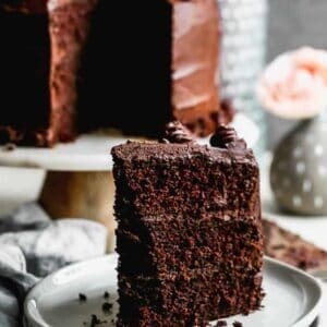 Dark chocolate cake