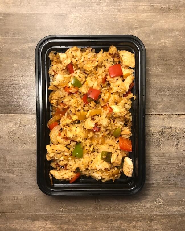 Spicy adobo chicken and peppers - the meal prep manual