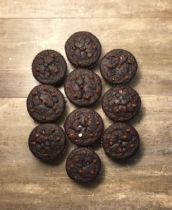 Double chocolate chip muffins - the meal prep manual