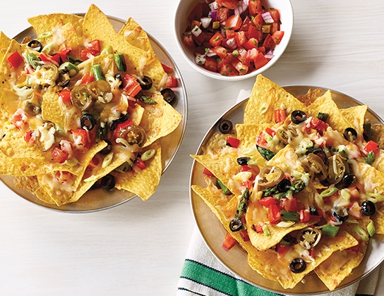 Asparagus nachos