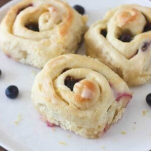 Lemon blueberry rolls