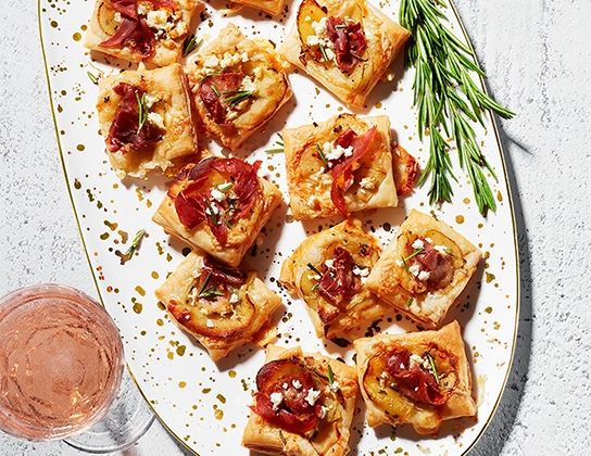 Cheese and potato squares