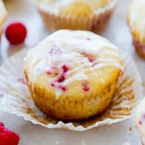 Lemon raspberry muffins