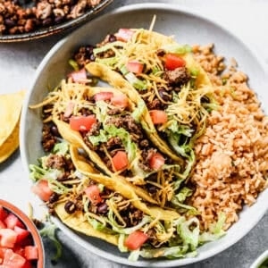 Ground beef tacos