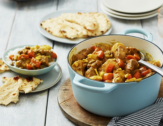 Caribbean-style turkey and potato curry