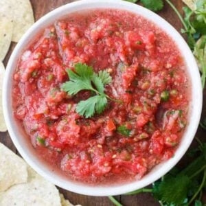 Fresh homemade salsa