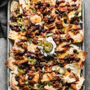 Pulled pork nachos