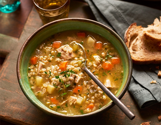 Turkey barley soup