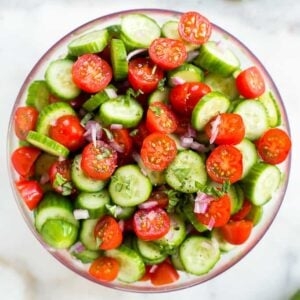 Tomato cucumber salad