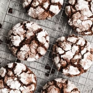 Chocolate crinkle cookies