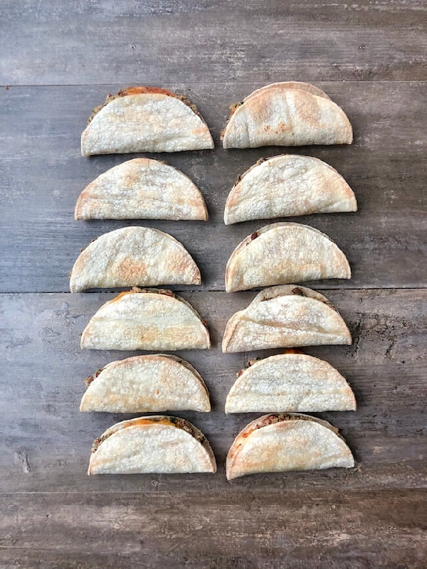 Mini bean and cheese tacos - the meal prep manual