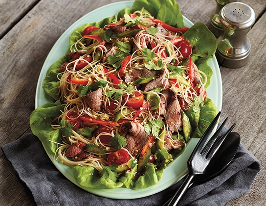 Thai beef noodle salad