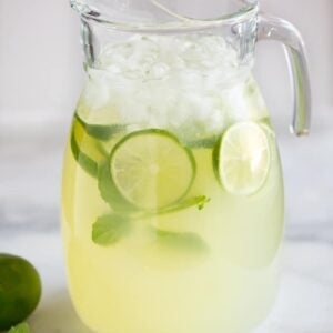 Sparkling mint limeade