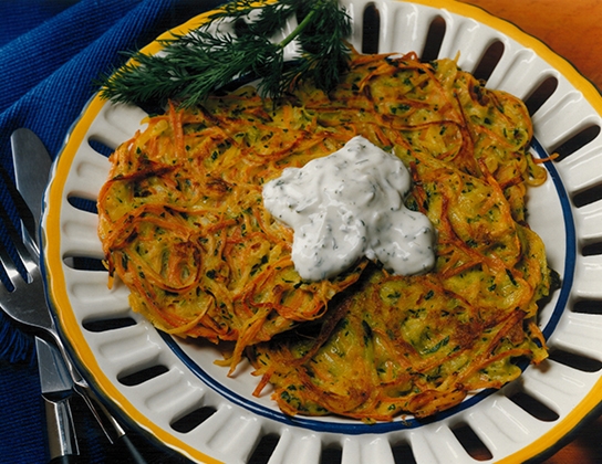 Carrot potato pancakes