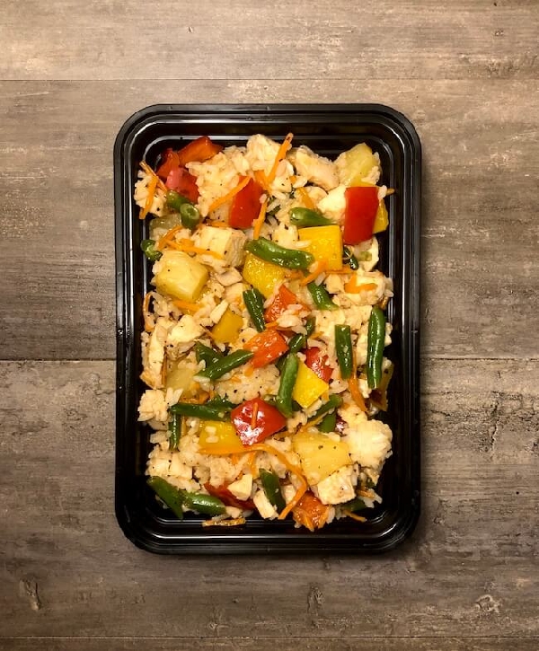Sweet chili chicken rice bowls - the meal prep manual