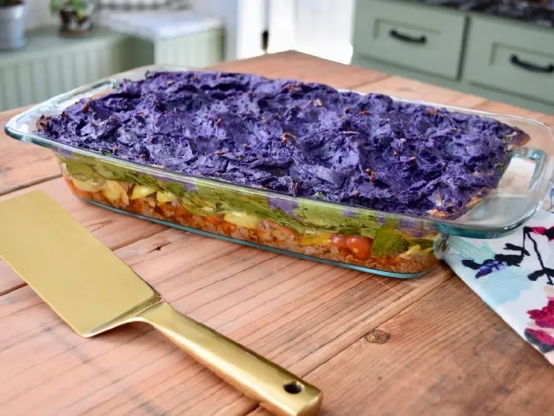 Rainbow cottage pie recipe