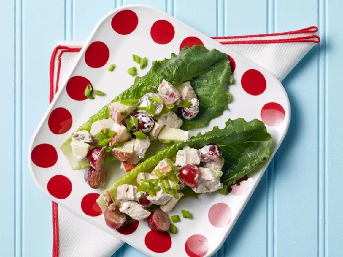 Waldorf chicken boats recipe