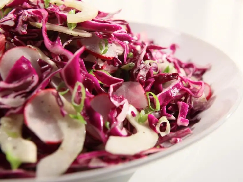 Radish and cucumber slaw recipe