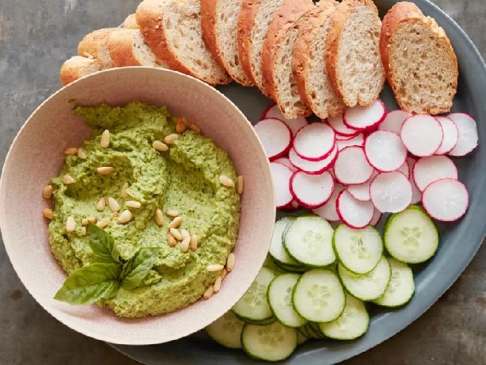 Kale pesto and white bean dip recipe