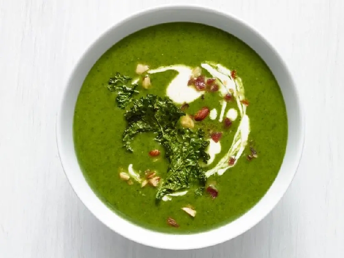 Kale-potato soup with bacon recipe