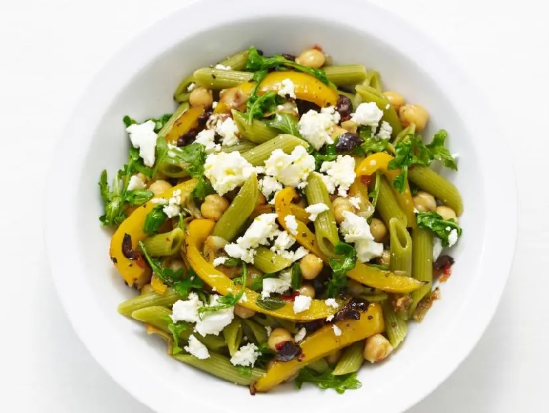 "greek salad" penne recipe