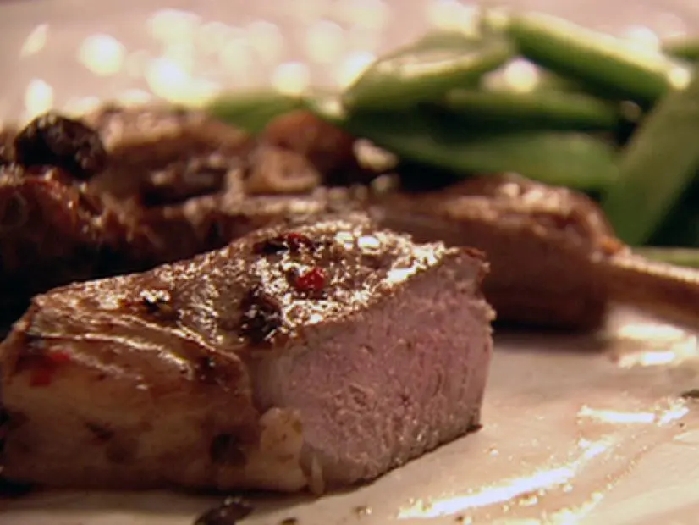 Lamb cutlets/rib chops with chili and black olives recipe | nigella lawson | food network