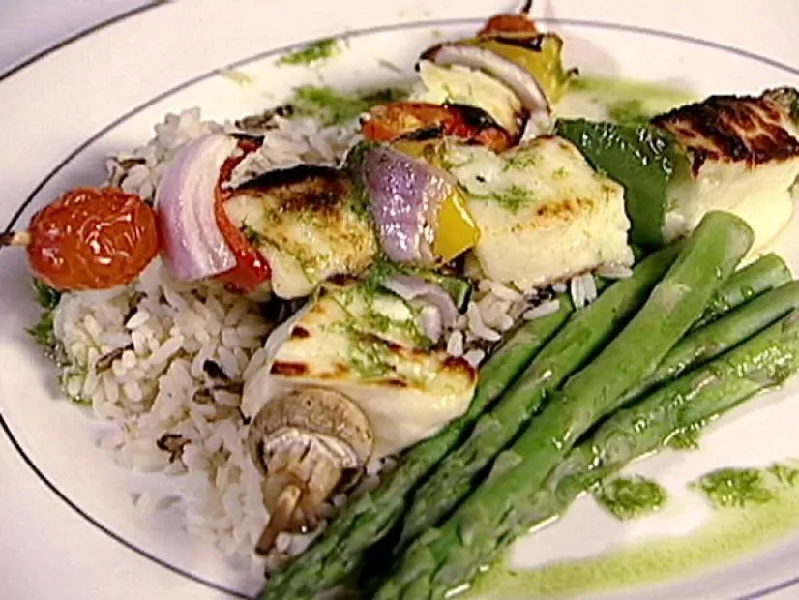 Halloumi kabobs recipe | food network