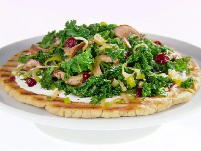 Kale, mushroom and cranberry tart recipe | giada de laurentiis | food network