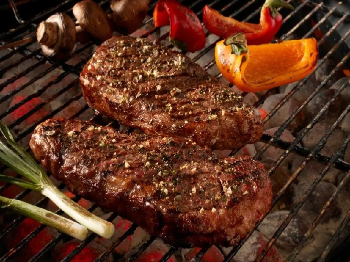 Garden herb strip steaks recipe