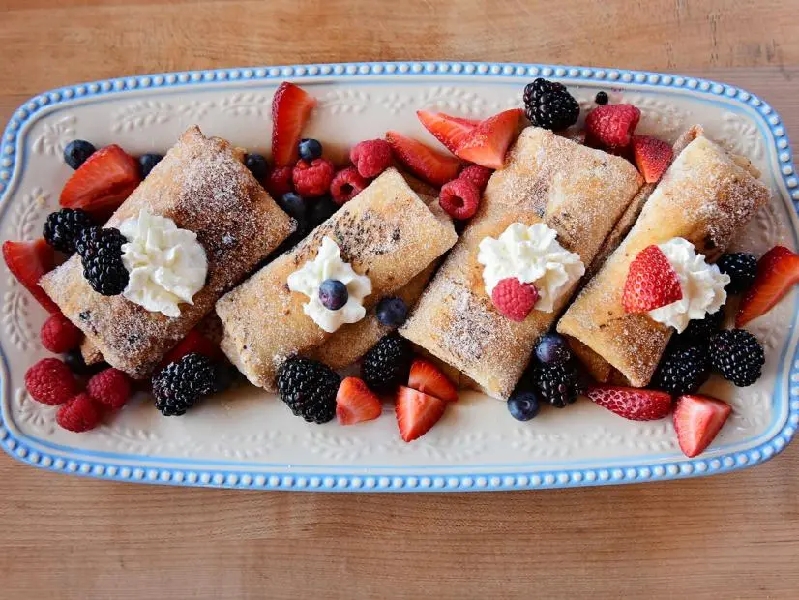 4-berry chimichangas recipe | ree drummond | food network