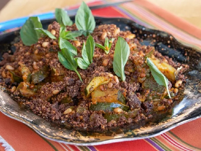 Zucchini caponata with olive dirt recipe