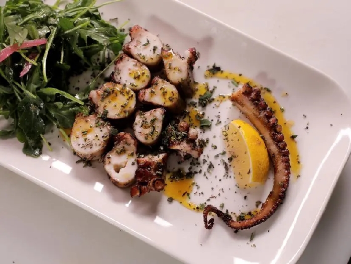 Octopus alla karvouna (charcoal-grilled octopus) recipe | food network