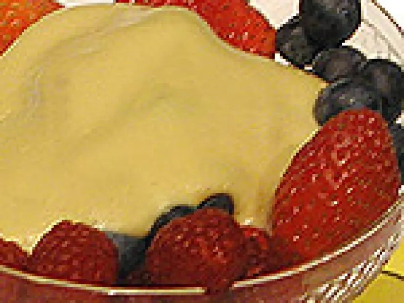 Zabaglione with fresh berries recipe