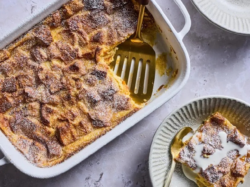 Vanilla brioche bread pudding recipe