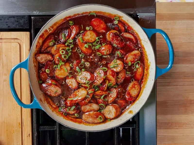 Bbq peach smoked sausage recipe