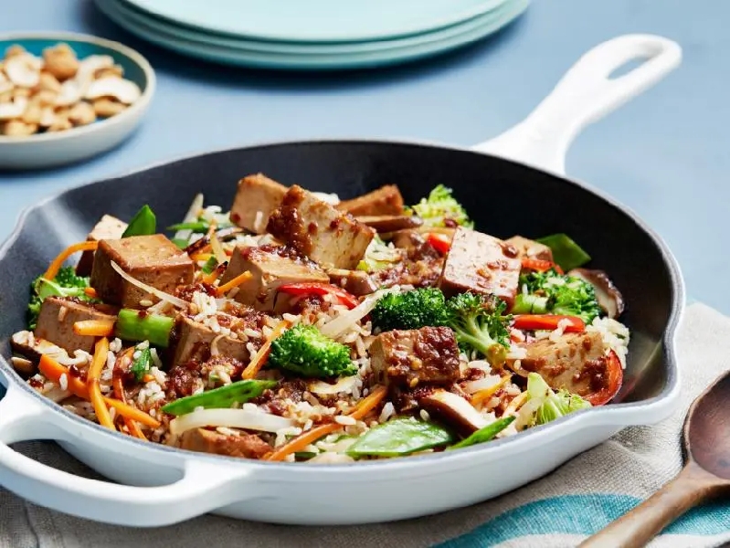 15-minute tofu and vegetable stir-fry recipe