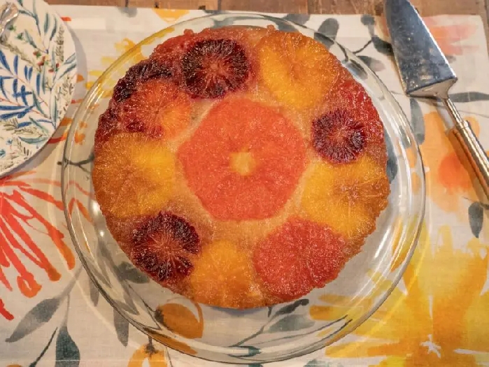 Upside-down citrus cake recipe