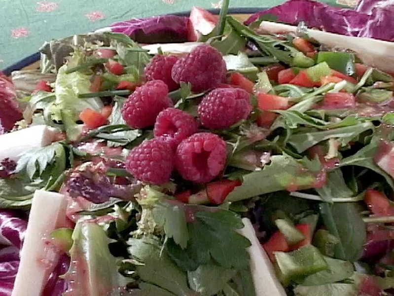 Radicchio salad with easy raspberry vinaigrette recipe