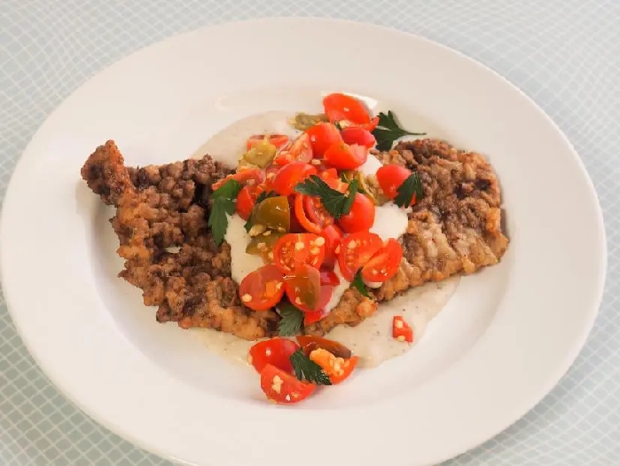 Upgraded chicken-fried steak recipe | amanda freitag | food network