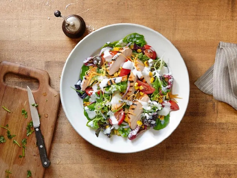 Bbq chicken and ranch salad recipe