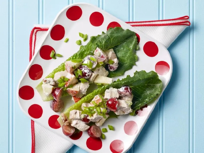 Waldorf chicken boats recipe