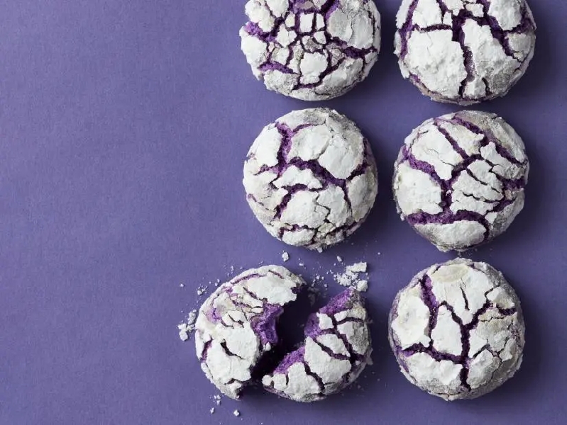 Ube crinkle cookies recipe