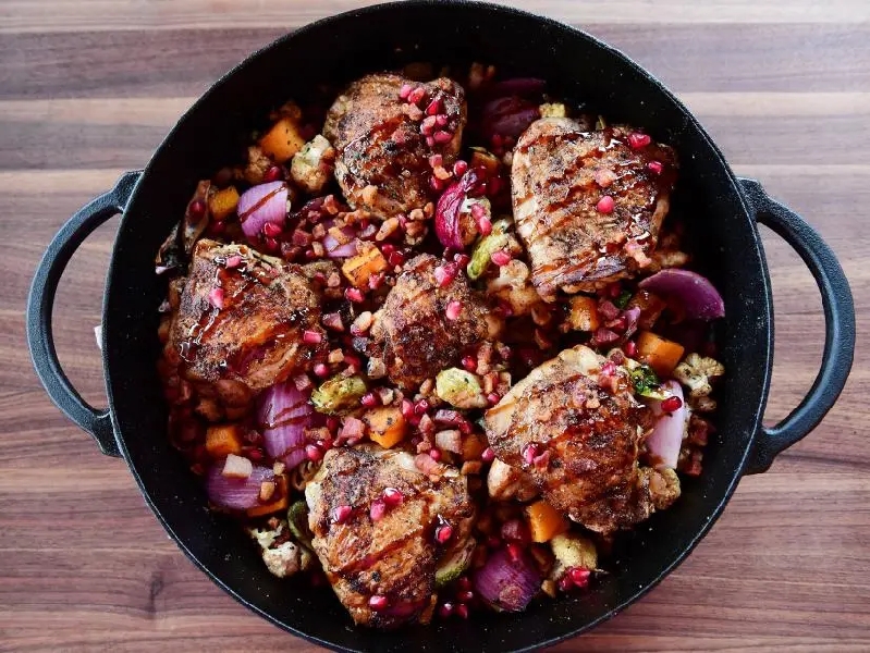 Fall chicken skillet recipe