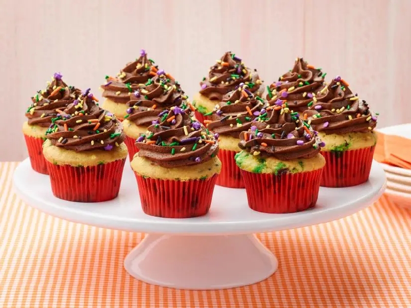 Halloween confetti cupcakes recipe
