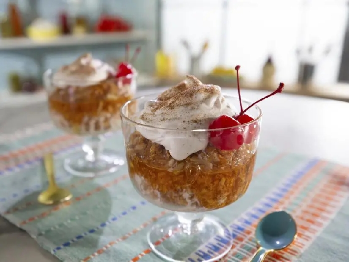 "fried" ice cream recipe | jeff mauro | food network